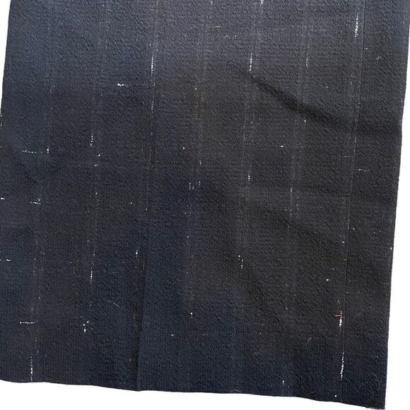 Lafayette 148 Wide Leg Virgin Wool Pant Size 10 Black With White Twill Lines HR - Picture 5 of 9